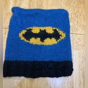 HAND KNIT BATMAN TODDLER HAT
